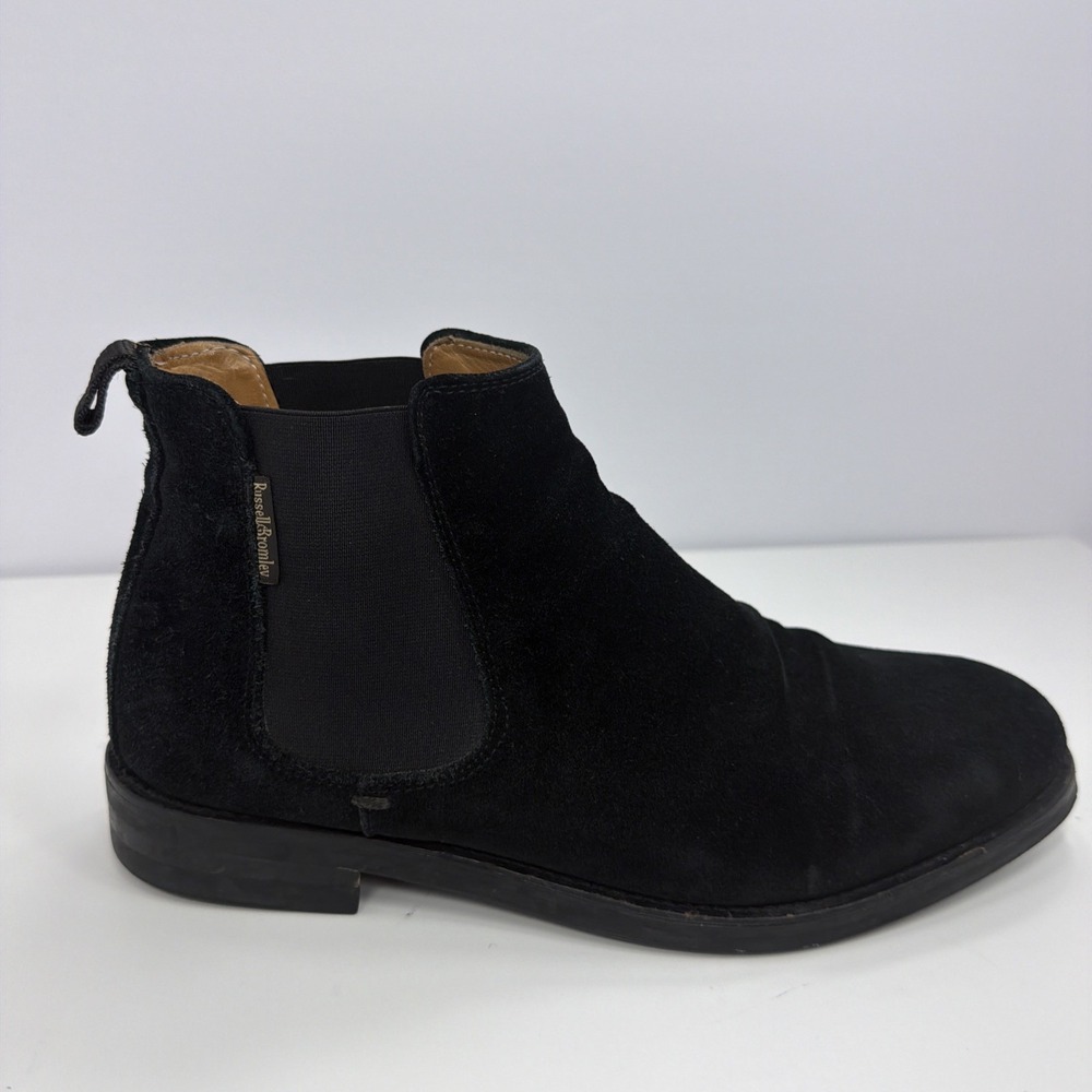 Russell & Bromley Burlington Black Suede Luxury Men's Boots EU 41 US 8 Clean